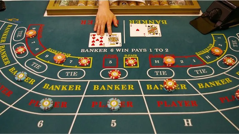 Baccarat Luật rút bài và tính điểm trong baccarat