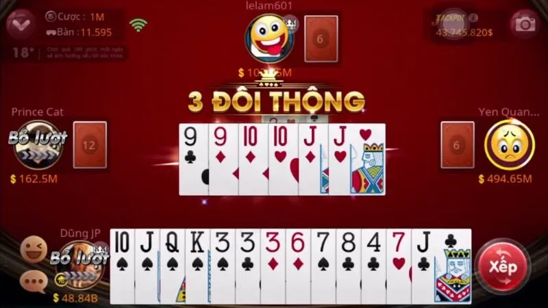 cách chơi tiến lên miền Nam Cách ăn bài trong tiến lên miền nam