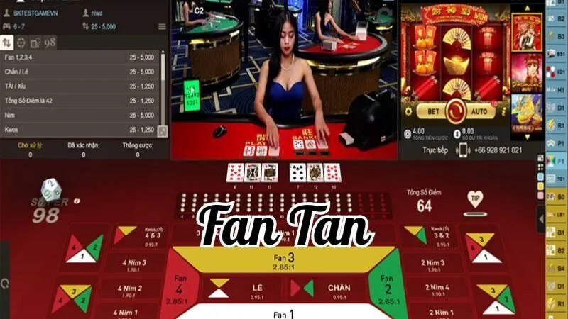 Fan Tan cổ điển Tập trung quan sát bàn chơi fan tan cổ điển