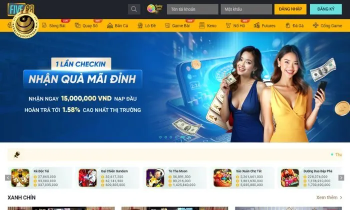 GIới thiệu tổng quan về trang cá cược bóng đá Five88