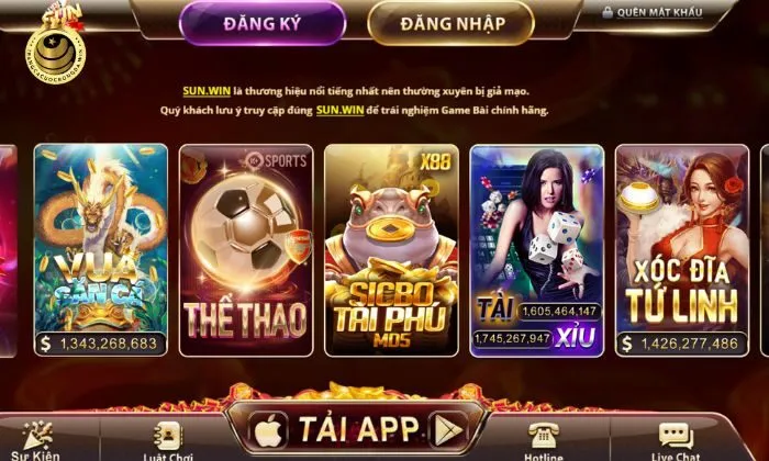 Sunwin Kho game giải trí nhiều màu sắc