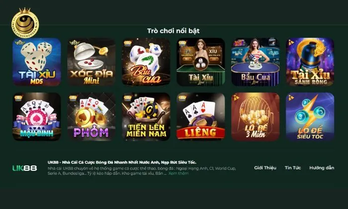 UK88 Các tựa game hot nhất trên webgame UK88