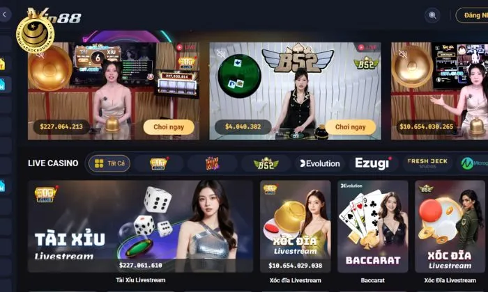 Live là một trong những lựa chọn phổ biến nhất tại cổng game Vin88