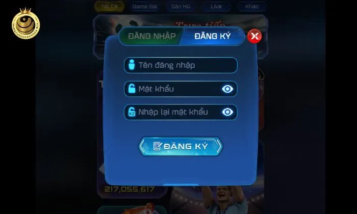 Hoàn tất đăng ký và trải nghiệm kho game