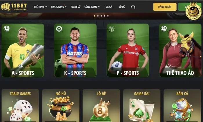 11BET với đa dạng tỷ lệ kèo để người chơi bắt cược