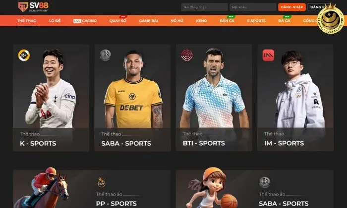 Trang cá cược bóng đá SV88